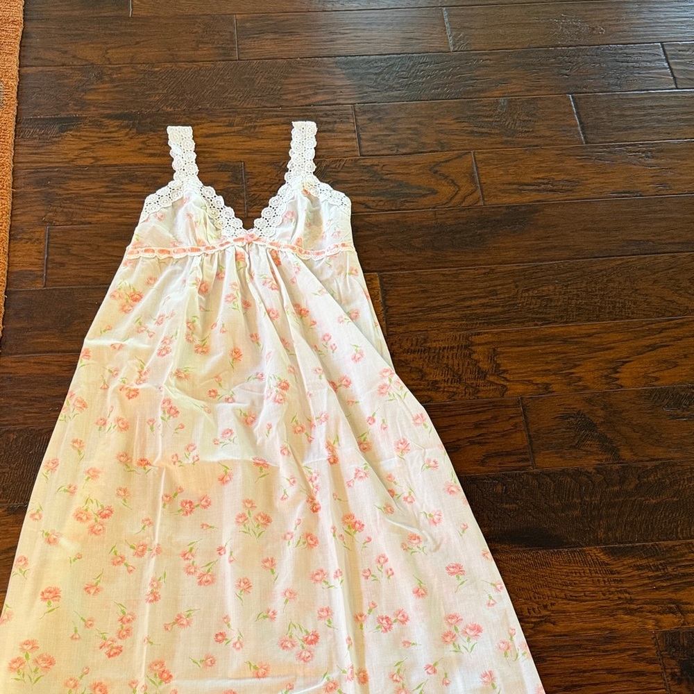 Dior Pink Floral Lace Pajama Dress